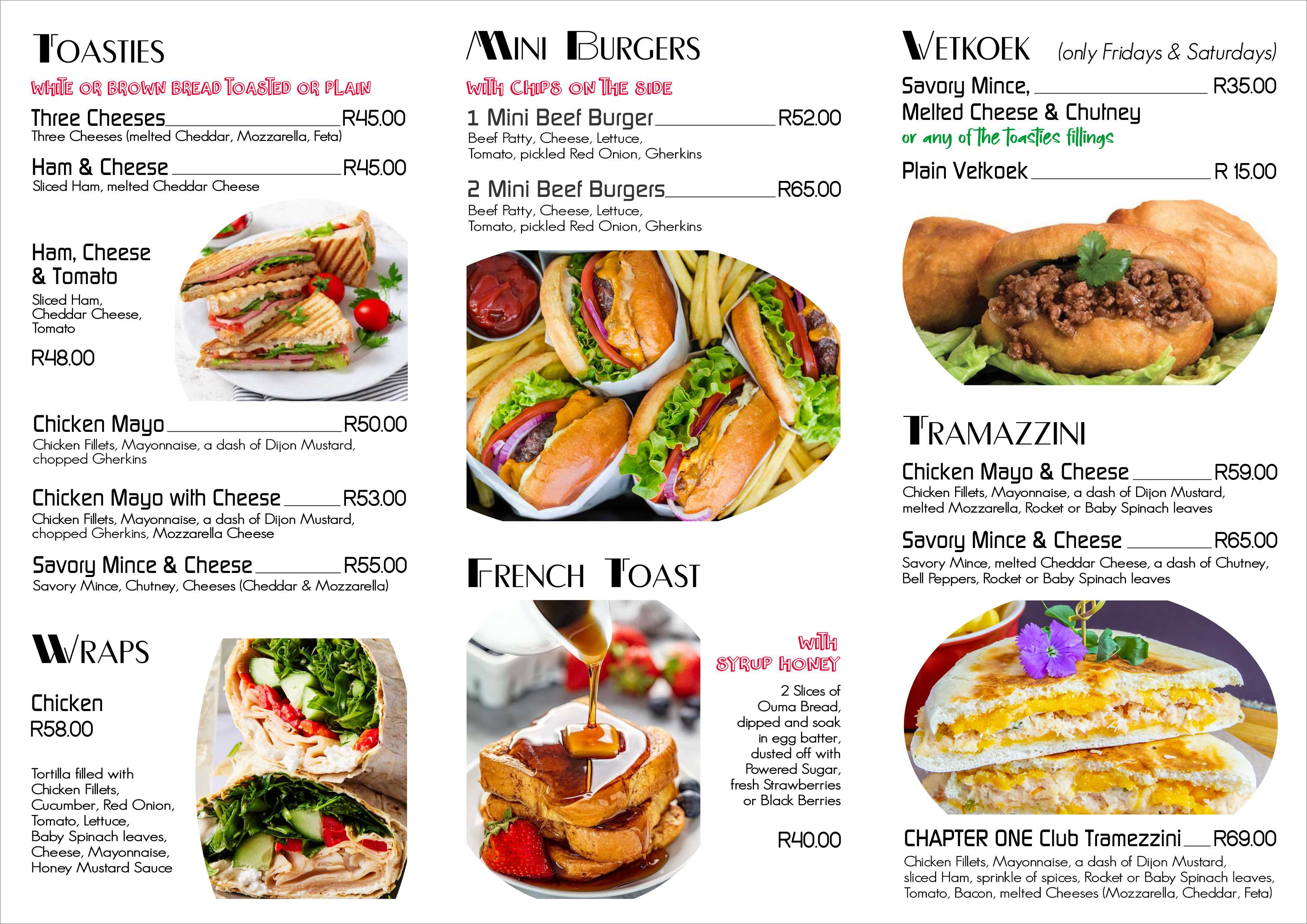 Coffee Shop Menu Page 2